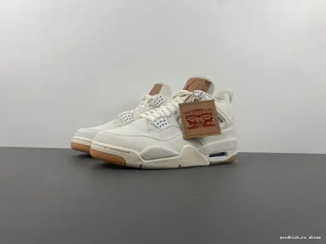 Air Levi's Jordan 4 AO2571-100 'White' x 0623